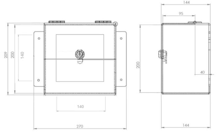 Perspex Box (140mm x 140mm cutout) - Image 4